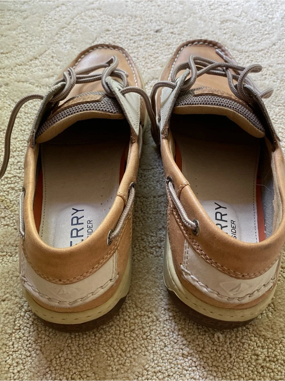 Sperry Men's Billfish 3-Eye Boat Shoes Tan/Beige Size 10 US 0799023 Top-sider